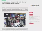 Honda Catat Penjualan 562 Unit di IMOS 2025 Dipimpin Skutik ADV160