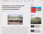 Tak Sekadar Touring, Convoy Merdeka Honda di Pontianak Bawa Pesan Nasionalisme dan Kepedulian