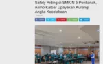 Safety Riding di SMK N 5 Pontianak, Asmo Kalbar Upayakan Kurangi Angka Kecelakaan