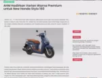 AHM Hadirkan Varian Warna Premium untuk New Honda Stylo 160