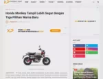 Honda Monkey Tampil Lebih Segar dengan Tiga Pilihan Warna Baru