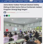 Astra Motor Kalbar Perkuat Edukasi Safety Riding di SMA Santu Petrus Pontianak melalui Program Sinergi Bagi Negeri