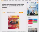 Oktober Penuh Berkah, Astra Motor Kalbar Gelar Honda Special October Festival di Ketapang