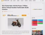 New Honda Stylo 160 Kini Punya 7 Pilihan Warna, Perkuat Karakter Fashionable Skutik Premium