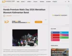 Honda Premium Matic Day 2026 Meriahkan Museum Kalimantan Barat