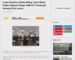 Lewat Seminar Safety Riding, Astra Motor Kalbar Edukasi Pelajar SMK N 7 Pontianak tentang #Cari_aman