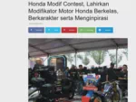 Honda Modif Contest, Lahirkan Modifikator Motor Honda Berkelas, Berkarakter serta Menginpirasi