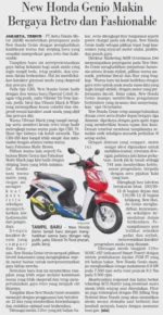 New Honda Genio Makin Bergaya Retro dan Fashionable