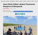Asmo Motor Kalbar Lakukan Penanaman Mangrove di Mempawah