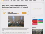 Astra Motor Kalbar Edukasi Keselamatan Berkendara bagi Siswa SMK N 5 Pontianak