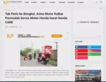 Tak Perlu ke Bengkel, Astra Motor Kalbar Permudah Servis Motor Honda lewat Honda CARE