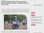 The 16th AHSRIC 2025, PT Astra Honda Motor Perkuat Ekosistem Keselamatan di Jalan Raya