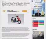 New Honda Genio Tampil Semakin Retro dan Stylish dengan Warna dan Striping Baru
