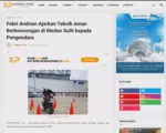 Febri Andrian Ajarkan Teknik Aman Berboncengan di Medan Sulit kepada Pengendara
