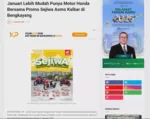 Januari Lebih Mudah Punya Motor Honda Bersama Promo Sejiwa Asmo Kalbar di Bengkayang