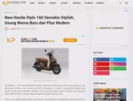 New Honda Stylo 160 Semakin Stylish, Usung Warna Baru dan Fitur Modern