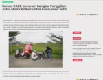 Honda CARE: Layanan Bengkel Panggilan Astra Motor Kalbar untuk Konsumen Setia