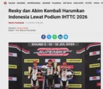 Resky dan Abim Kembali Harumkan Indonesia Lewat Podium IHTTC 2026