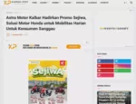 Astra Motor Kalbar Hadirkan Promo Sejiwa, Solusi Motor Honda untuk Mobilitas Harian Untuk Konsumen Sanggau