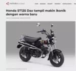 Honda ST125 Dax tampil makin ikonik dengan warna baru