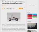 Warna Baru Honda Scoopy Resmi Meluncur, Perkuat Citra Trendsetter Skutik Stylish