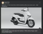 PT Astra Honda Motor (AHM) memberikan pilihan warna terbaru pada