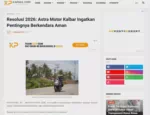 Resolusi 2026: Astra Motor Kalbar Ingatkan Pentingnya Berkendara Aman