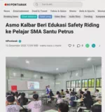 Asmo Kalbar Beri Edukasi Safety Riding ke Pelajar SMA Santu Petrus