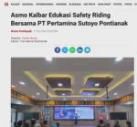 Asmo Kalbar Edukasi Safety Riding Bersama PT Pertamina Sutoyo Pontianak