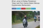 #Cari_aman di Setiap Perjalanan Tetap Jadi Poin Utama Dalam Menuju Keselamatan Berkendara