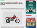 Petualang Sejati! Honda CRF250 Series Hadir dengan Desain Baru dan Fitur ABS Canggih