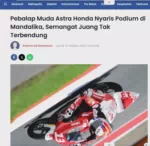 Pebalap Muda Astra Honda Nyaris Podium di Mandalika, Semangat Juang Tak Terbendung