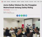 Asmo Kalbar Edukasi Ibu-Ibu Pengajian Mutma'innah tentang Safety Riding