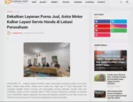 Dekatkan Layanan Purna Jual, Astra Motor Kalbar Layani Servis Honda di Lokasi Perusahaan