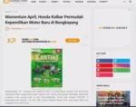 Momentum April, Honda Kalbar Permudah Kepemilikan Motor Baru di Bengkayang