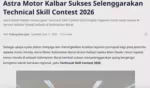 Astra Motor Kalbar Sukses Selenggarakan Technical Skill Contest 2026