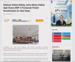 Edukasi Safety Riding, Astra Motor Kalbar Ajak Siswa SMP 4 Pontianak Peduli Keselamatan di Jalan Raya