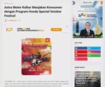 Astra Motor Kalbar Manjakan Konsumen dengan Program Honda Special October Festival