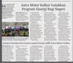 Astra Motor Kalbar Galakkan Program Sinergi Bagi Negeri, Kampanye Keselamatan Berkendara bagi Pelajar SMP Negeri 13 Pontianak Jaga Nyawa di Jalan Raya