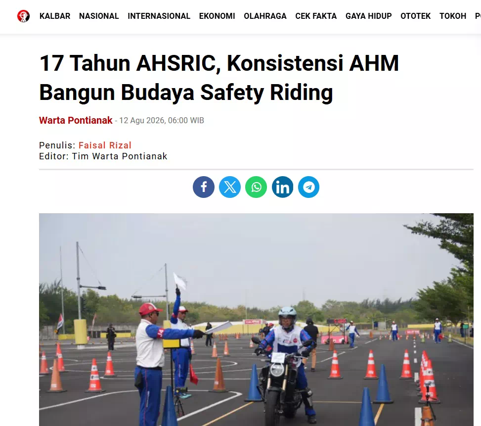 17 Tahun AHSRIC, Konsistensi AHM Bangun Budaya Safety Riding
