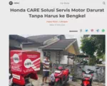 Honda CARE Solusi Servis Motor Darurat Tanpa Harus ke Bengkel