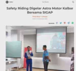 Safety Riding Digelar Astra Motor Kalbar Bersama SIGAP