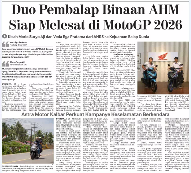 Astra Motor Kalbar Perkuat Kampanye Keselamatan Berkendara