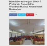 Berkolaborasi dengan SMAN 7 Pontianak, Asmo Kalbar Wujudkan Budaya Keselamatan Berkendara