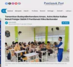 Tanamkan BudayaBerkendara Aman, Astra Motor Kalbar Bekali Pelajar SMAN 11 Pontianak Etika Berkendar