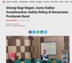 Sinergi Bagi Negeri, Asmo Kalbar Sosialisasikan Safety Riding di Kecamatan Pontianak Barat
