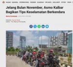 Jelang Bulan November, Asmo Kalbar Bagikan Tips Keselamatan Berkendara
