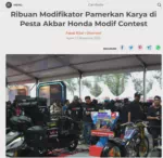 Ribuan Modifikator Pamerkan Karya di Pesta Akbar Honda Modif Contest