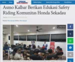 Asmo Kalbar Berikan Edukasi Safety Riding Komunitas Honda Sekadau