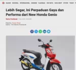 Lebih Segar, Ini Perpaduan Gaya dan Performa dari New Honda Genio